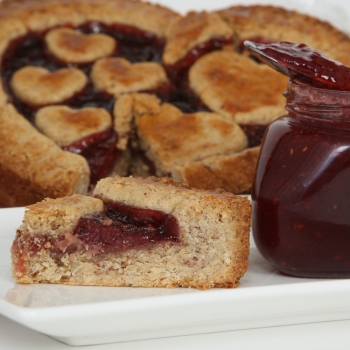 Linzertorte Herz-Form, � 22cm