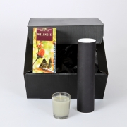 Wellness-Geschenkset mit Duftkerze, Room-Aroma, Kr�utertee